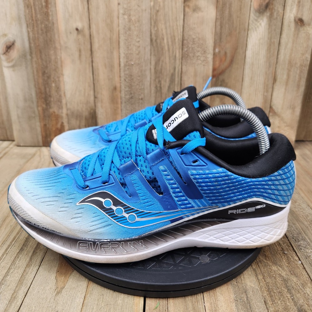 Saucony Ride ISO Running Shoes Mens size 8.5 Blue White S20444-1